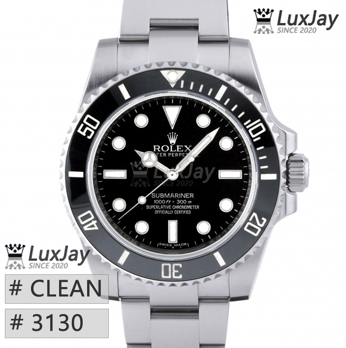 CLEAN 3130 V4 40MM 논데이트 블랙 롤렉스 서브마리너 submariner 114060