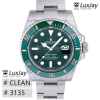 CLEAN 3135 40MM 데이트 그린 헐크 롤렉스 서브마리너 submariner 116610LV