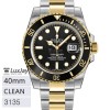 CLEAN 3135 40MM 데이트 흑콤 롤렉스 서브마리너 submariner 116613LN