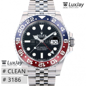 CLEAN 3186 40MM 지엠티 마스터2 펩시 GMT MASTER II 126710