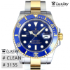 CLEAN 3135 40MM 데이트 청콤 롤렉스 서브마리너 submariner 116613LB