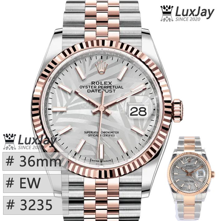 EW 3235 36MM 롤렉스 데이저스트 데이트저스트 로즈골드 Datejust 36 126231