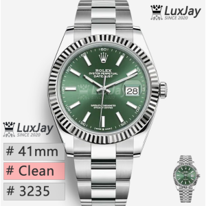 CLEAN 3235 41MM 롤렉스 데이저스트 데이트저스트 민트그린 DateJust41 126334