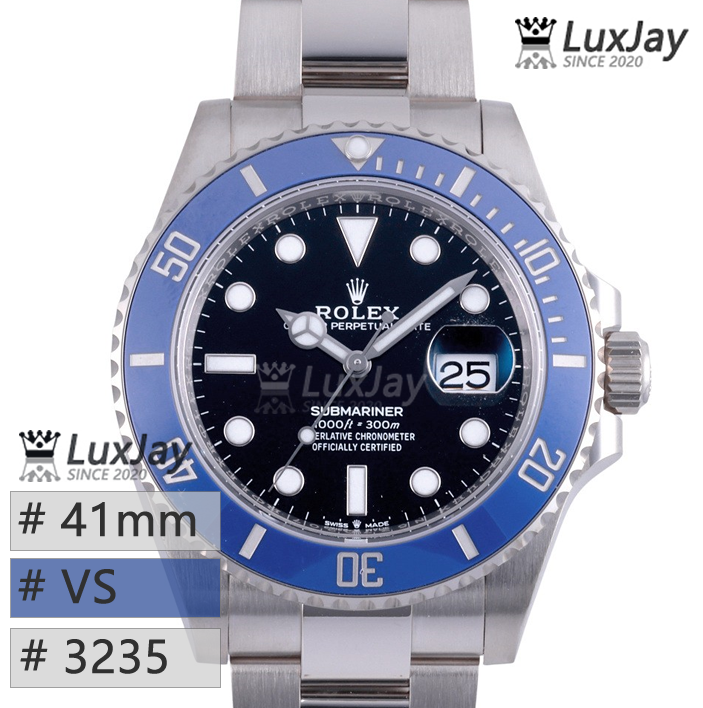 VS 3235 41MM 청판 롤렉스 서브마리너 submariner 126619