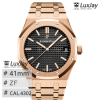 ZF 4302 41MM ROYAL OAK ROSE GOLD BLACK DIAL 15500OR