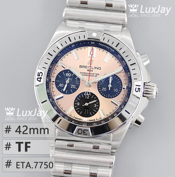 TF eta7750 42MM Breitling Chronomat B01 AB0134101K1A1 브라이틀링 크로노 맷