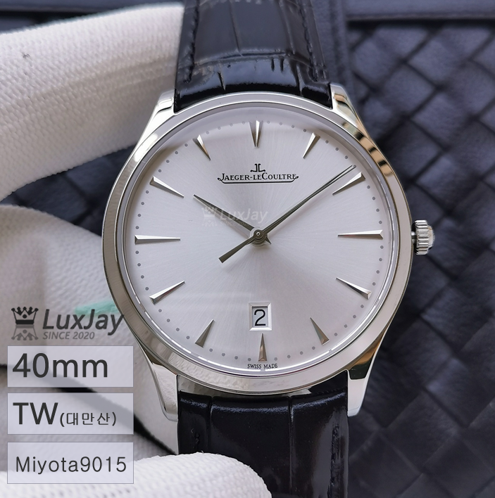 TW 40MM 9015 예거 르쿨트르 마스터 울트라 씬 데이트