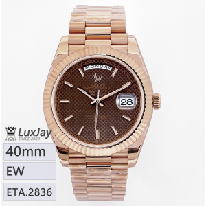 EW E2836 40mm 롤렉스 데이데이트 40 Rolex Day-Date 40 Chocolate Everose gold 228235