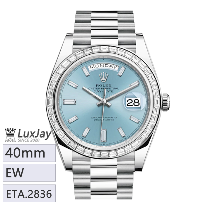 EW E2836 40mm 롤렉스 데이데이트 40 Rolex Day-Date 40 Ice Blue 228396TBR