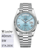 EW E2836 40mm 롤렉스 데이데이트 40 Rolex Day-Date 40 Ice Blue Dial Platinum 228206