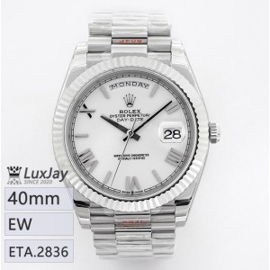 EW E2836 40mm 롤렉스 데이데이트 40 Rolex Day-Date 40  White Dial Diamond  218239