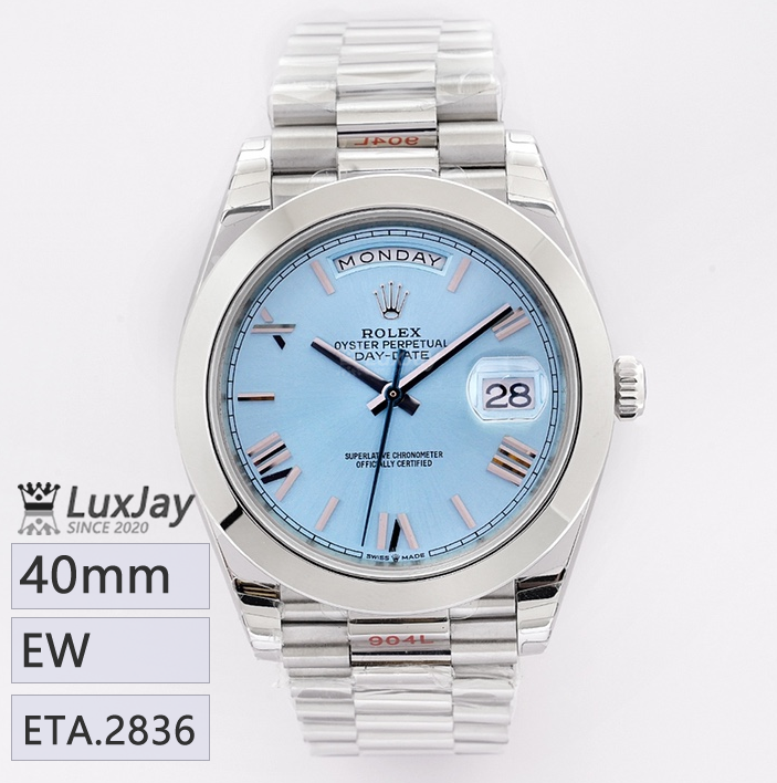 EW E2836 40mm 롤렉스 데이데이트 40 Rolex Day-Date 40 Ice Blue 22806