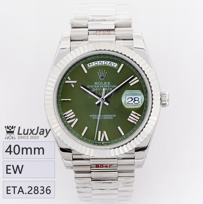 EW E2836 40mm 롤렉스 데이데이트 40 Rolex Day-Date 40 Green 228239