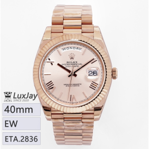 EW E2836 40mm 롤렉스 데이데이트 40 Rolex Day-Date 40 Glod pink 228235