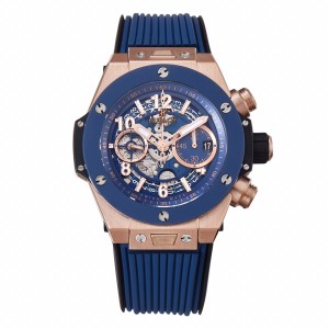 BBF 44MMx15.45MM 위블로 HUBLOT 빅뱅 우 니코 킹 골드 블루 441.OX.5189.RX