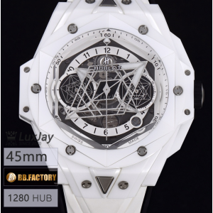 BBF 45MM 위블로 HUBLOT 빅뱅 상 블루 II 세라믹 Ref. 418.HX.2001.RX.MXM21