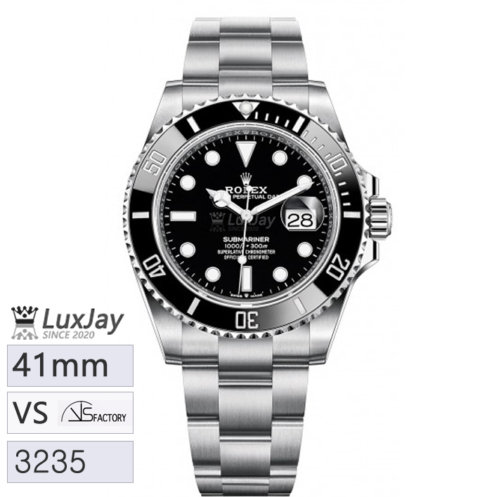 VS 3235 41MM 블랙 롤렉스 서브마리너 submariner 126610