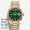 EW E2836 36mm 롤렉스 데이데이트 36 Rolex Day-Date 36 그린 옴브레 다이아 셋팅 128238