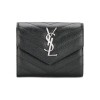 생로랑 YSL 모노그램 마틀라쎄 컴팩트 3단 지갑 은장 403943 12·5*10*2.5cm