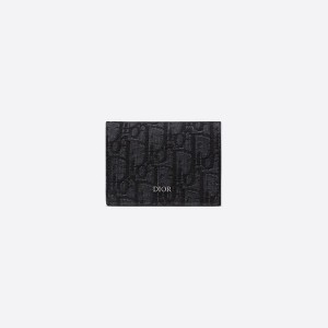 DIOR 디올 오블리크 비 즈니스 카드 홀더2ESCH136YSE   10x6.8x1.2cm