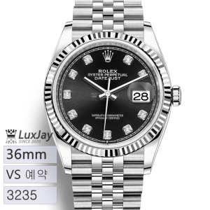 [예약] VS 36mm 데이트저스트 10P 다이아몬드 인덱스 쥬빌레 브레이슬릿 126234-0027 DATEJUST 36 데이저스트36