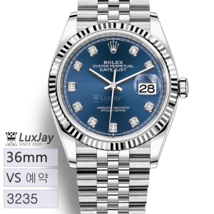 [예약] VS 36mm 데이트저스트 청판 10p 다이아몬드 쥬빌레 브레이슬릿 126234-0037 DATEJUST 36 데이저스트36