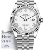 [예약] VS 36mm 데이트저스트 화이트 로만  쥬빌레 브레이슬릿 126234-0025 DATEJUST 36 데이저스트36