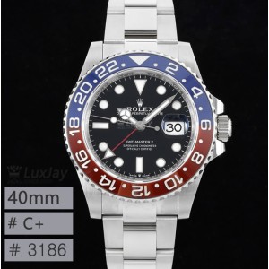 C+  40MM 3285 40MM 지엠티 마스터2 펩시 GMT MASTER II 126710