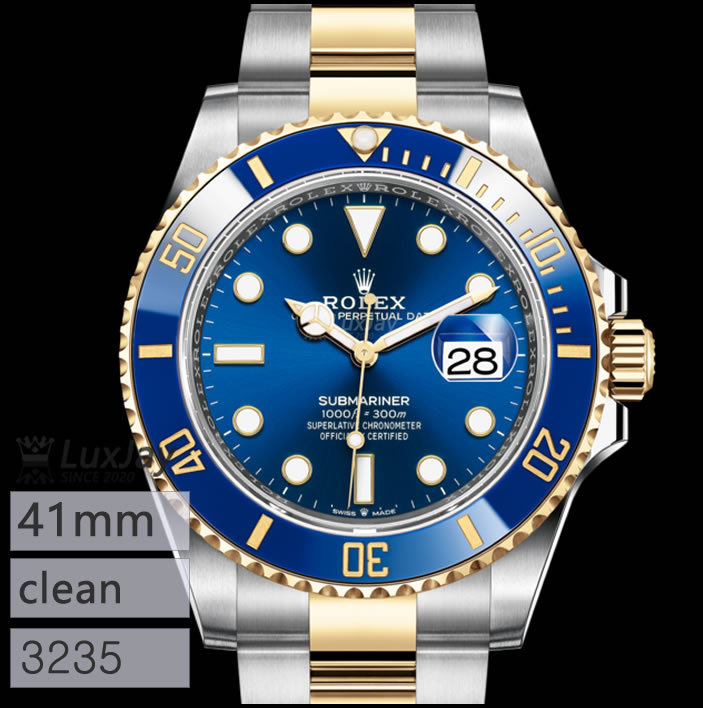 clean 3235 41mm 데이트 청콤 롤렉스 서브마리너 submariner m126613lb