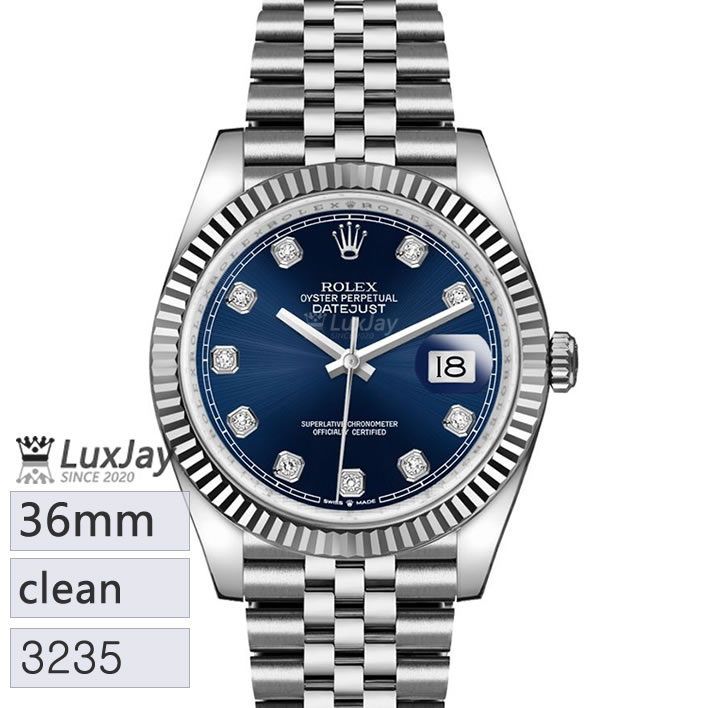 CLEAN 36mm 3235 10p 다이아몬드 쥬빌레 브레이슬릿 126234-0037 DATEJUST 36 데이저스트36