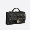 SA 디올 LADY DIOR 클러치 블랙 S0980ONMJ_M900 21 x 11.5 x 4.5 cm