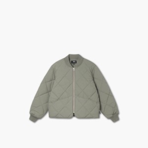 스투시 다이스 퀼티드 라이너 자켓 올리브 Stussy Dice Quilted Liner Jacket