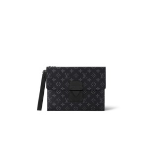 SA Pochette S-Lock Monogram Eclipse 28 x 22.5 x 3.5cm