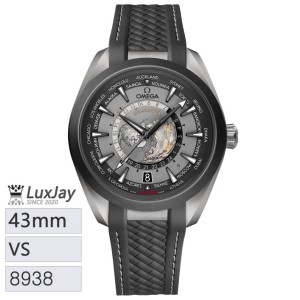 VS 43 8938 오메가  43MM GMT 월드 타이머 220.92.43.22.99.001