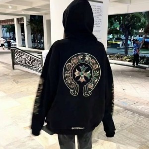 Chrome Hearts 크롬하츠 말발굽 카모 풀오버 후드