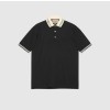 GUCCI COTTON PIQUET POLO WITH INTERLOCKING G