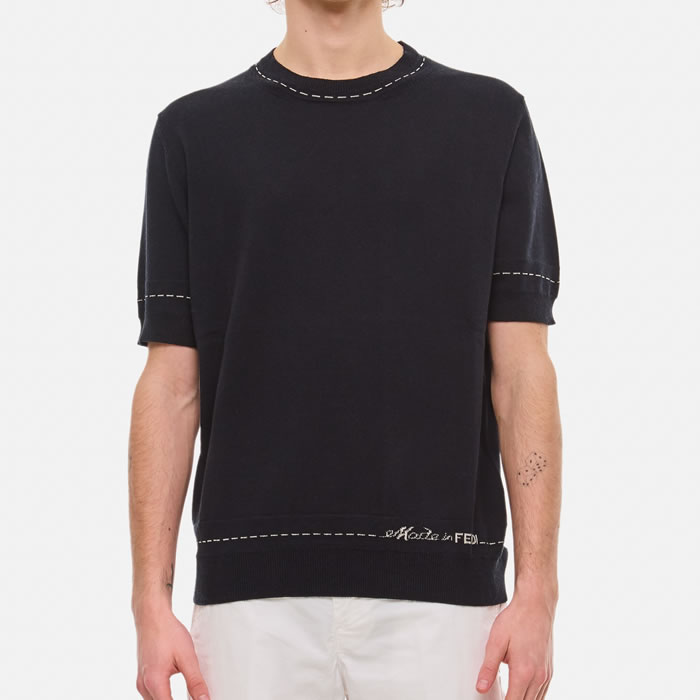 FENDI Shortsleeves Crewneck Sweater