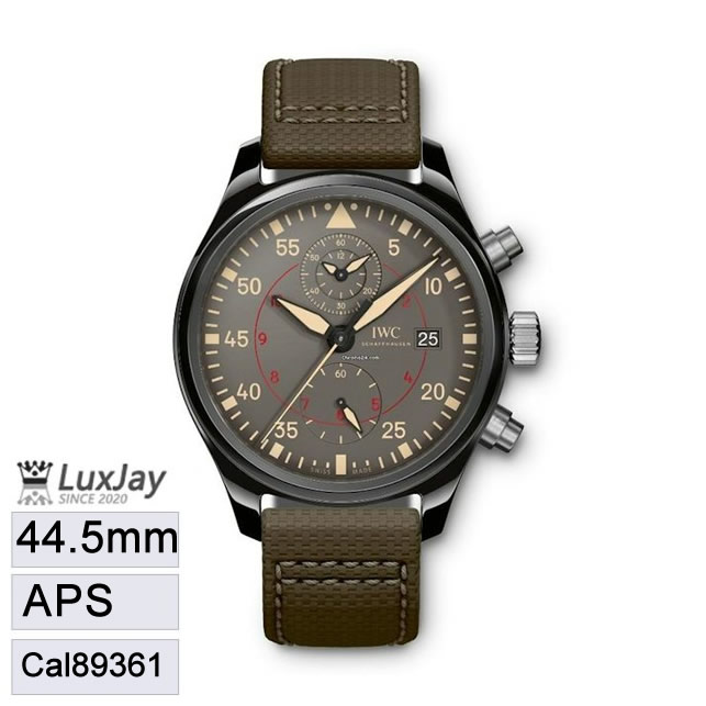 APS Cal89361 44mm PILOTS 크로노그래프 탑건 미라마 IW389002