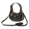 SA Miu Miu Leather Hobo Bag Chalk 17X15.5X5.5Cm