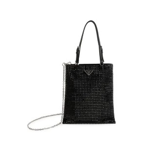 SA PRADA  Wo Mini Crystal Crossbody Bag  18X20cm