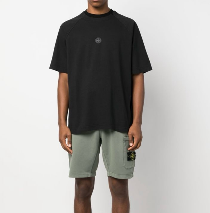 Stone Island Compass-Motif Cotton T-Shirt