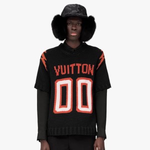 Louis Vuitton Chunky Intarsia Football T-shirt