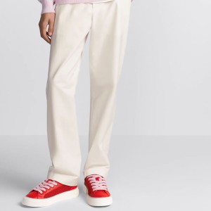 CD Heart Embroidered Pants