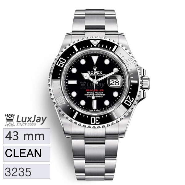 CLEAN 43mm 3235 롤렉스 씨드웰러 Rolex Sea-Dweller 126600