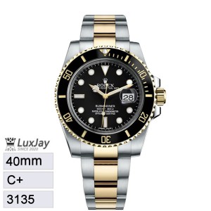 C+ 3135 40MM 데이트 흑콤 롤렉스 서브마리너 submariner 126613LN 173g