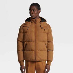 ZEGNA Ghiaccio Cashmere Puffer Jacket