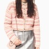 Chan* Jacket - Cashmere, wool & cotton, pink & multicolor