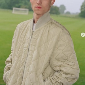 Burberry stand up-collar quilted bomber jacket