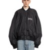 balenciaga boxing varsity jacket in bomber nylon