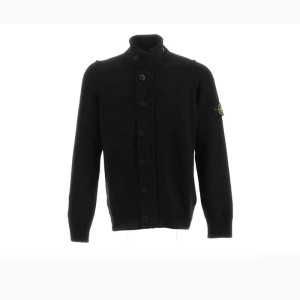 Stone Island  로고 패치 골지 카디건